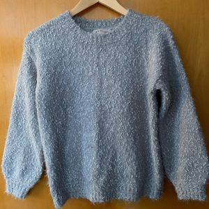 Grey marled balloon sleeve sweater from Philosophy